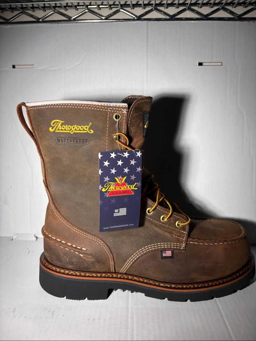 Thorogood 8” Crazy Horse 1957 Series Steel Toe Boots Men’s Size 10.5 2E Wide